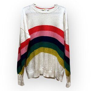 Boden Kesteven Cashmere Sweater Long Sleeve Crystal Rainbow